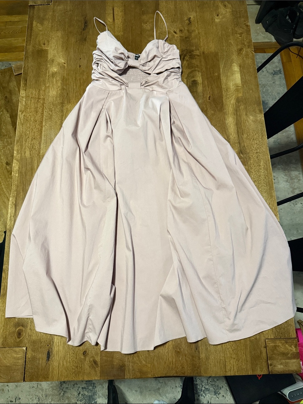 Express Blush Pink Circle Skirt with High Waist